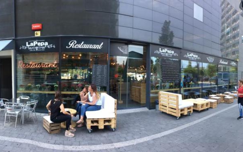 Decoración Terraza para La Pepa Restaurante 