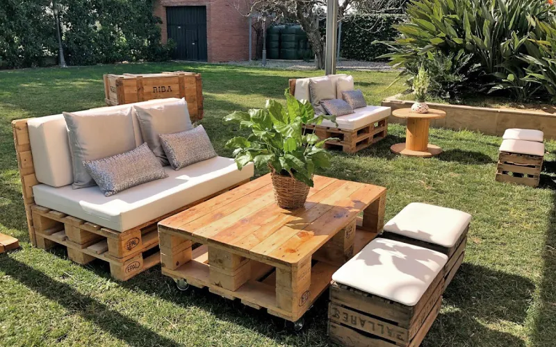Mesa de centro de palets 